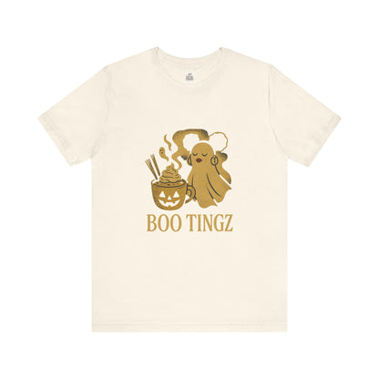 Spooky Ghost 'Boo Tingz' Tee for Halloween Fun