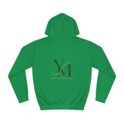 Cozy Unisex College Hoodie - Yard & Maple, Casual Wear, Student Gift, Outdoor Activity Sweater, Fall Fashion