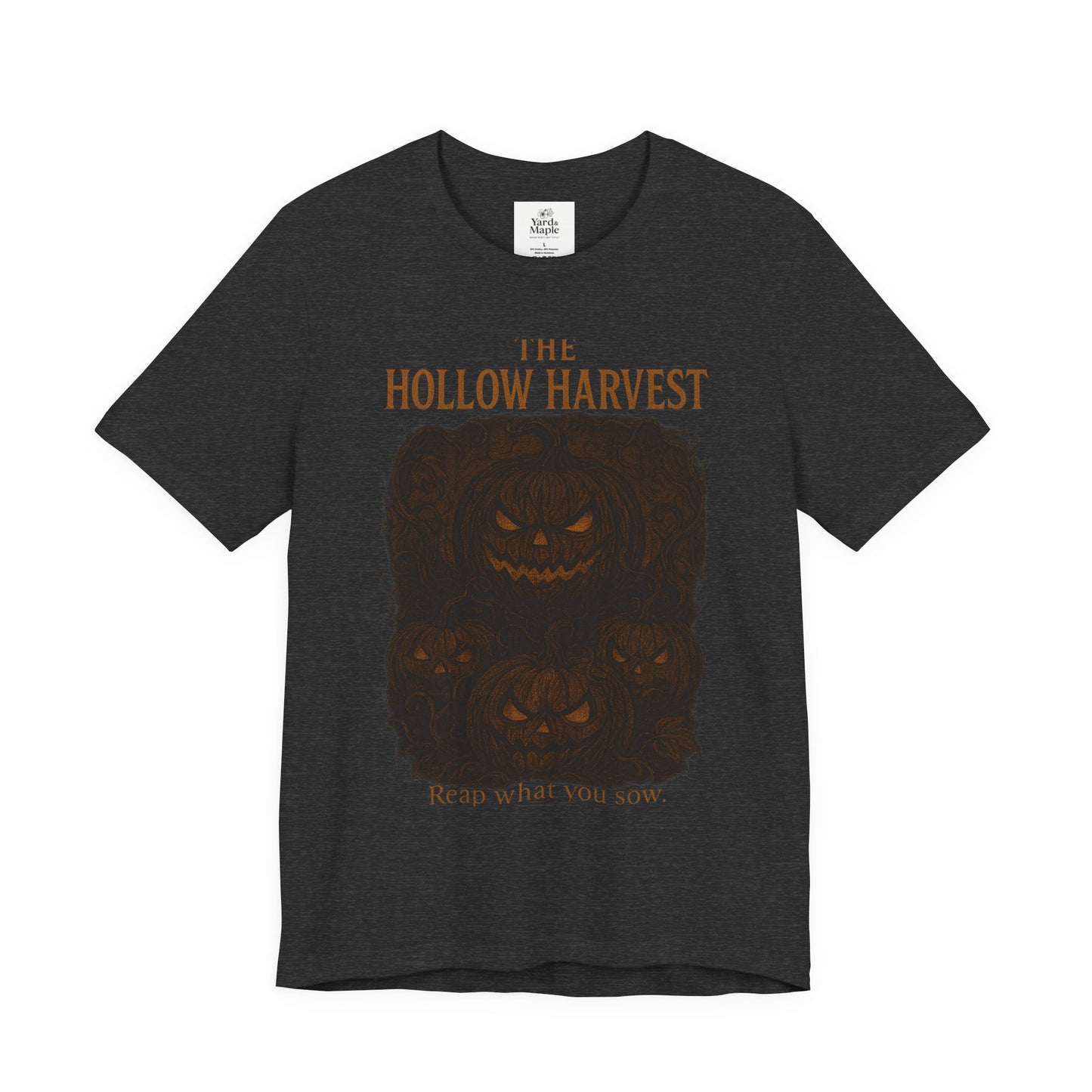 Halloween Themed Unisex Jersey Tee, Spooky Pumpkin Shirt, Fall Fashion Tee, Harvest Festival Shirt, Halloween Gift Idea