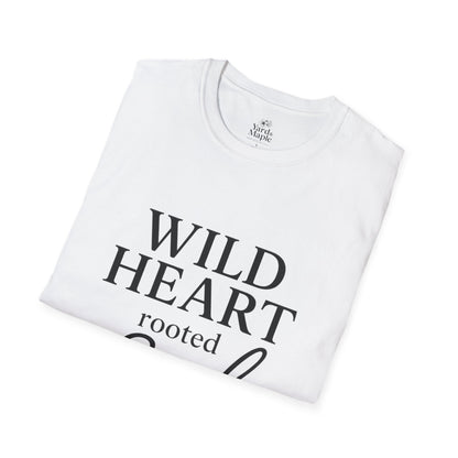 Wild Heart Unisex Softstyle T-Shirt | Inspirational Tee, Gift for Nature Lovers, Casual Wear, Birthday Gift, Boho Style