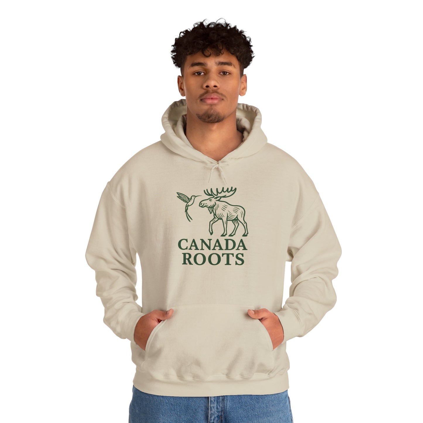 Canada Roots Moose Hoodie – Vintage Canadian Nature Pullover