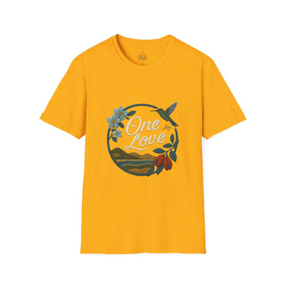 One Love Nature-Inspired T-Shirt, Unisex Tee, Stylish Apparel, Eco-Friendly Gift, Summer Fashion, Inspirational T-Shirt