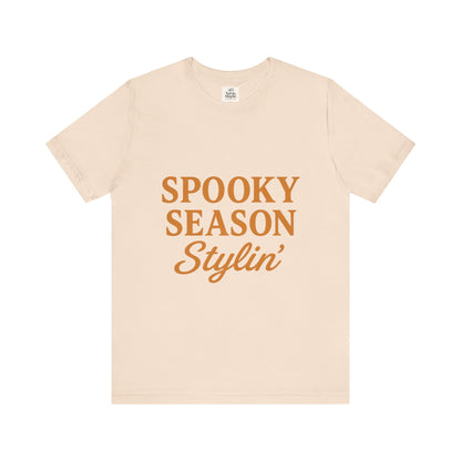 Spooky Season Stylin' Unisex Tee, Halloween Shirt, Autumn Apparel, Fall Outfit, Party Wear, Casual Top