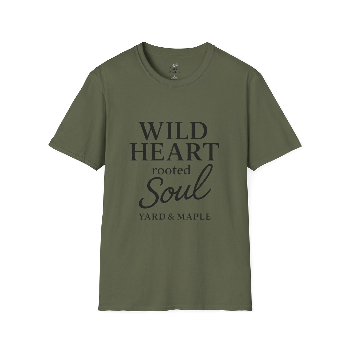 Wild Heart Unisex Softstyle T-Shirt | Inspirational Tee, Gift for Nature Lovers, Casual Wear, Birthday Gift, Boho Style
