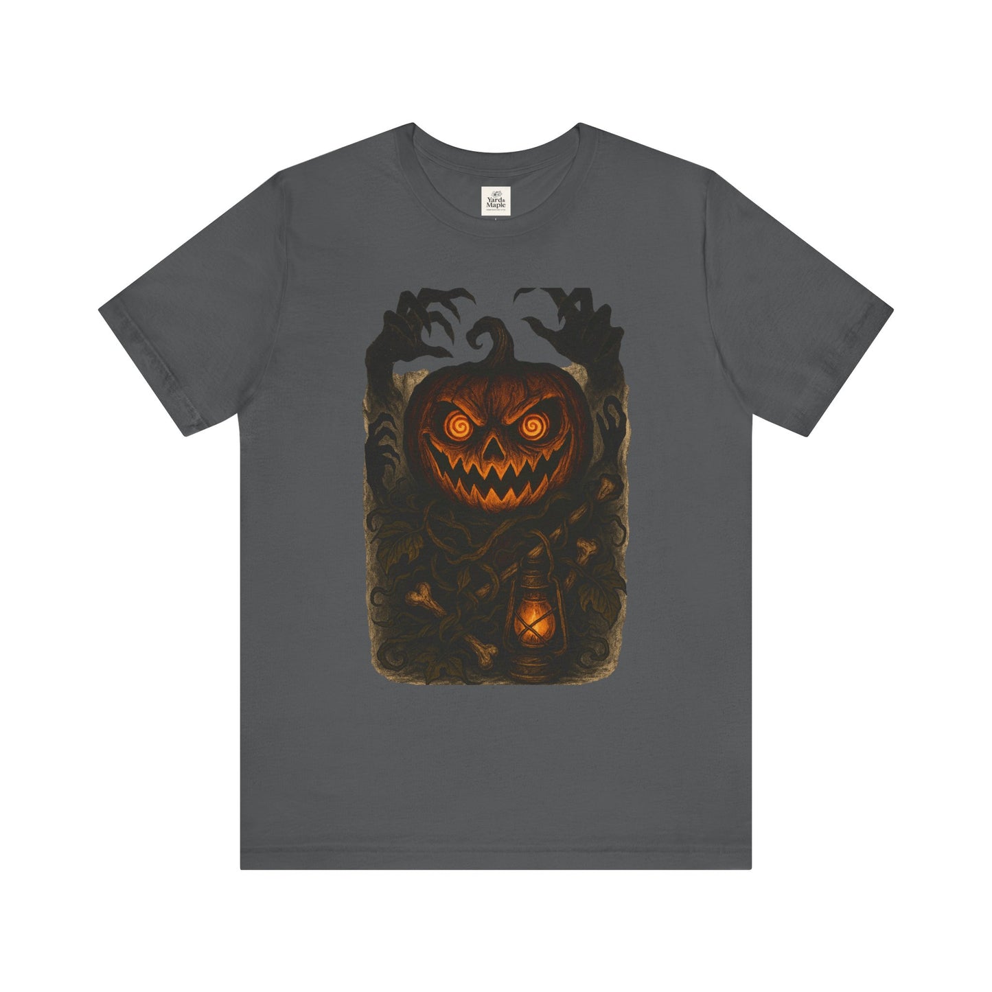 Halloween Pumpkin Tee, Unisex Jersey Short Sleeve Shirt, Fall Festival Apparel, Spooky T-Shirt, Trick or Treat Gift, Autumn Vibes