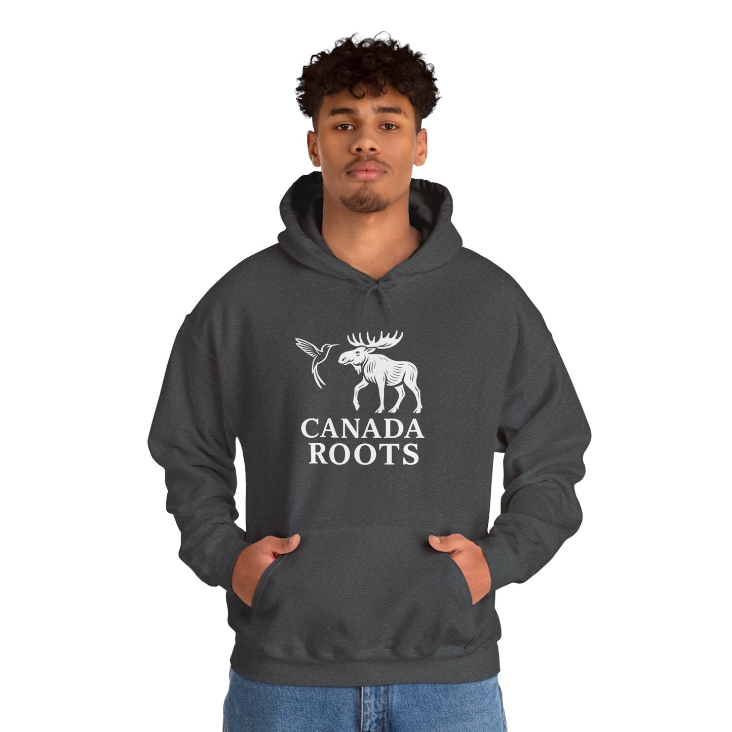 Canada Roots Moose Hoodie — Canadian Nature & Pride Pullover