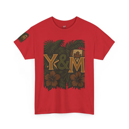 Tropical Vibes Unisex Heavy Cotton Tee, Casual Wear, Perfect for Summer, Beach Days, Gift for Him/Her