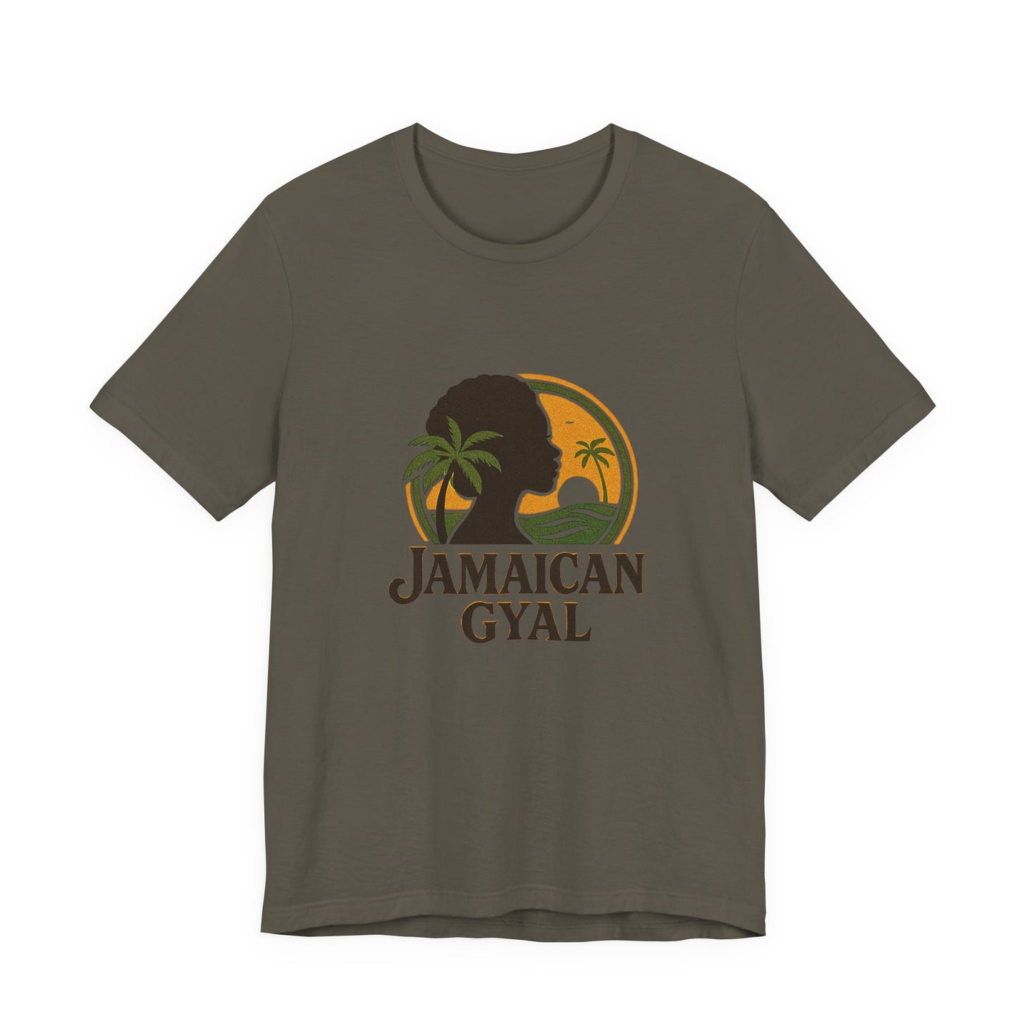 Jamaican Gyal Tee, Caribbean Vibe T-Shirt, Unisex Summer Shirt, Gift for Her, Tropical Style Apparel