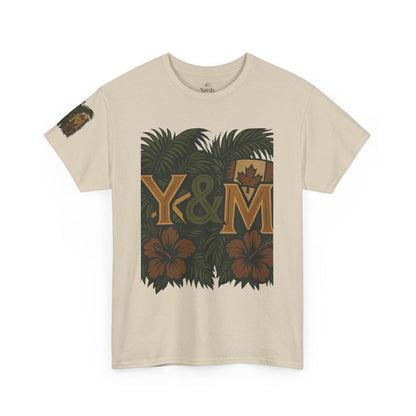 Tropical Vibes Unisex Heavy Cotton Tee, Casual Wear, Perfect for Summer, Beach Days, Gift for Him/Her