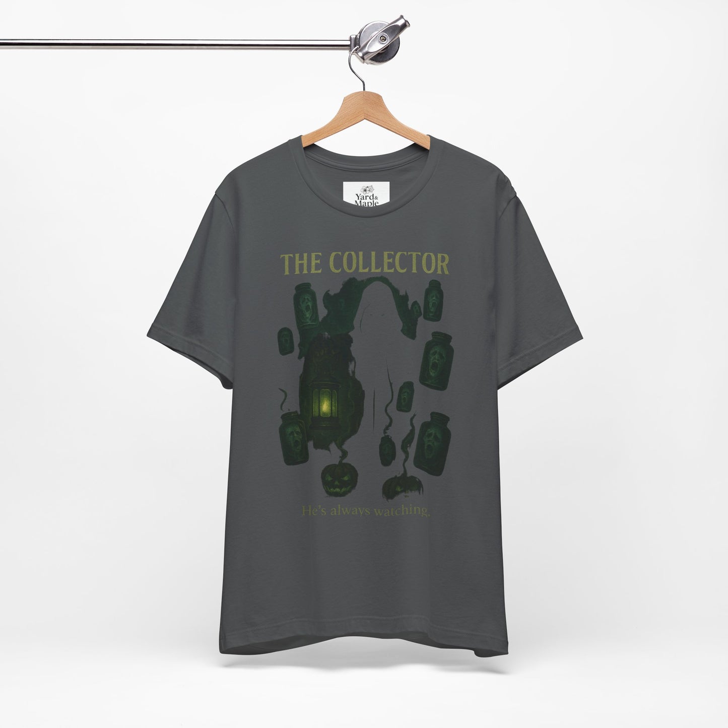 Haunting Collector Tee, Spooky Unisex Shirt, Horror Graphic Tee, Halloween Outfit, Gift for Collectors