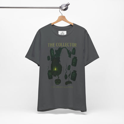 Haunting Collector Tee, Spooky Unisex Shirt, Horror Graphic Tee, Halloween Outfit, Gift for Collectors