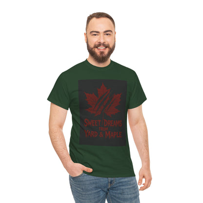 Cozy Graphic Tee with Maple Leaf Design, Casual Streetwear, Gift for Nature Lovers, Sweet Dreams Shirt, Unisex Cotton Top