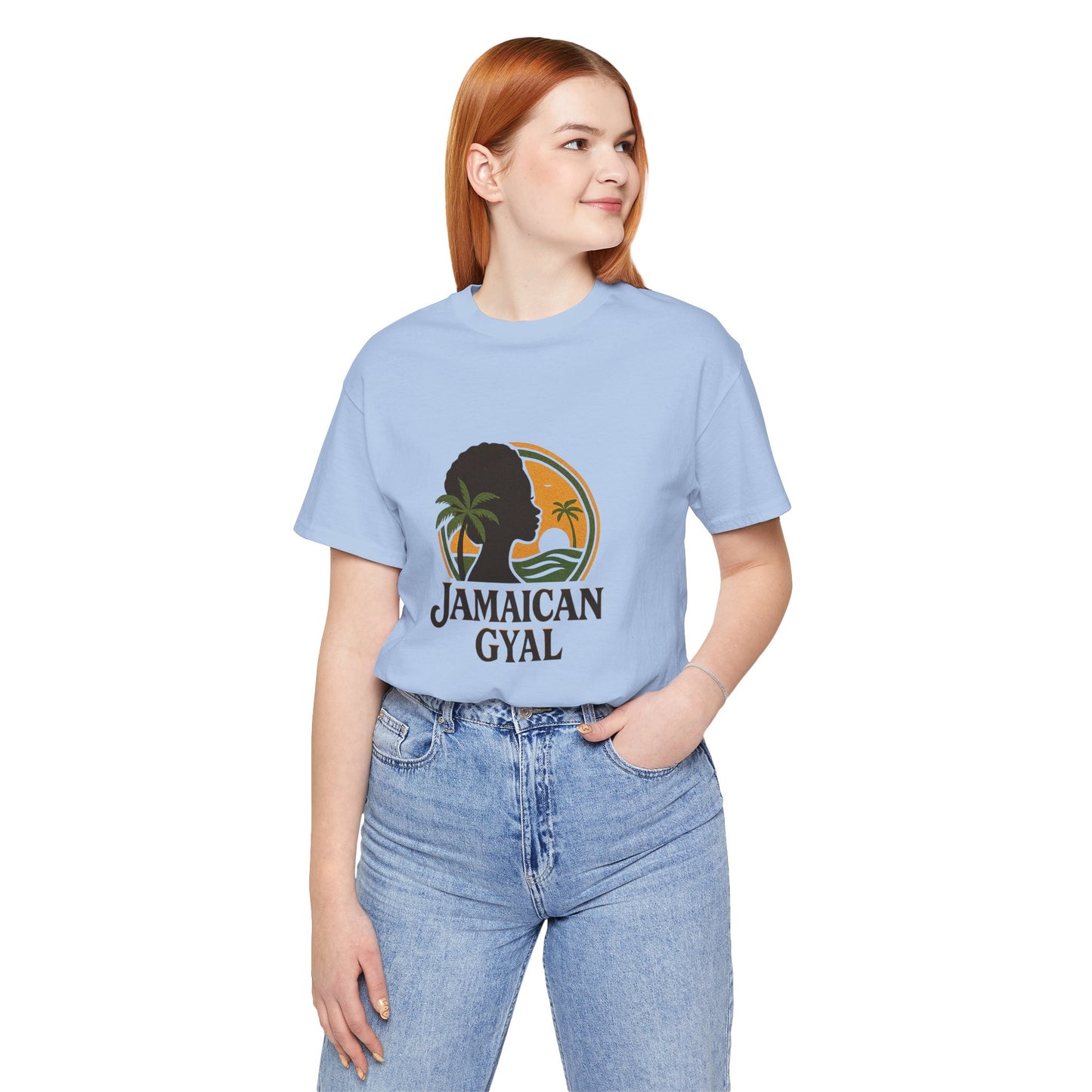Jamaican Gyal Tee, Caribbean Vibe T-Shirt, Unisex Summer Shirt, Gift for Her, Tropical Style Apparel
