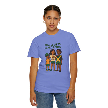 Family Vibes T-Shirt, Unisex Clothing, Mixed Roots Shirt, Family Reunion Outfit, Cultural Celebration Apparel, Summer Casual Wear