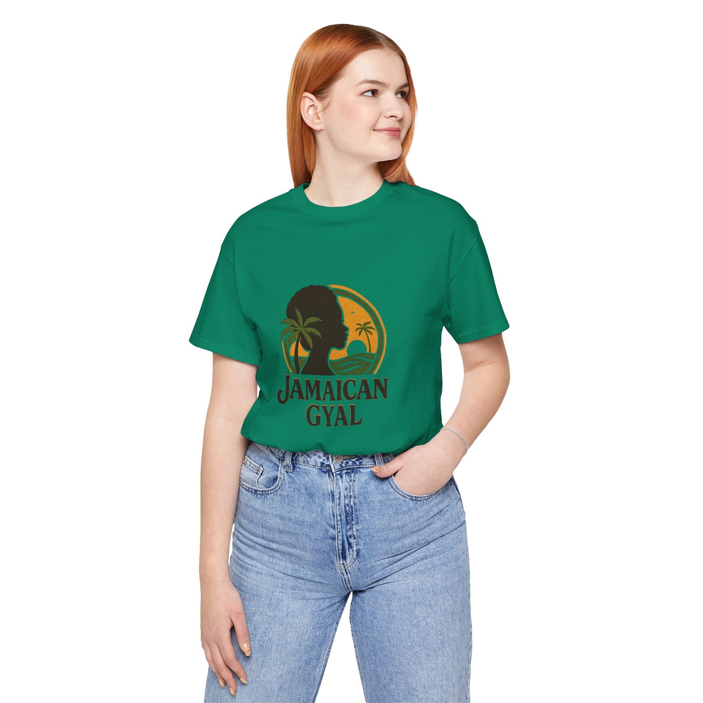 Jamaican Gyal Tee, Caribbean Vibe T-Shirt, Unisex Summer Shirt, Gift for Her, Tropical Style Apparel