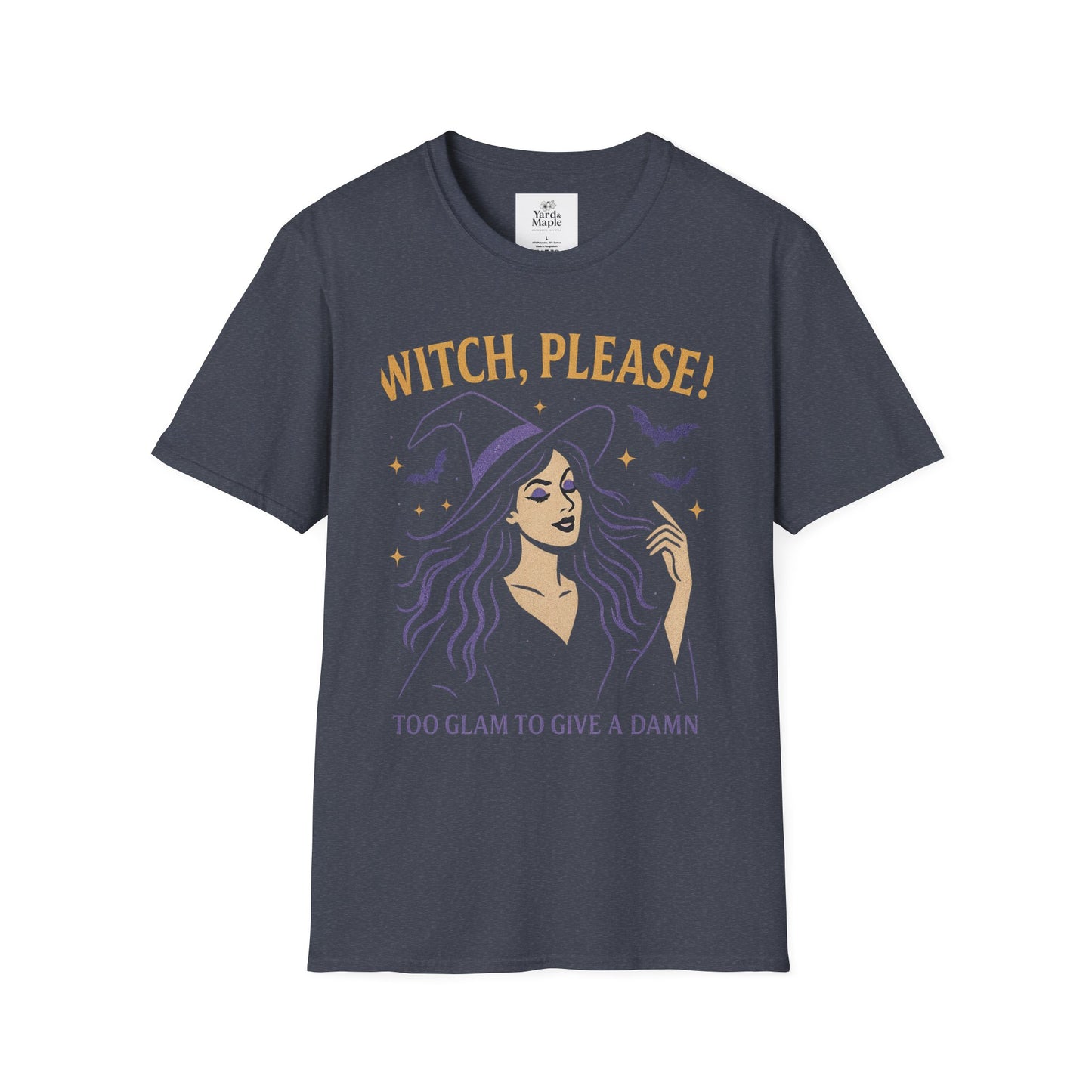Witch Please Glam T-Shirt, Halloween Costume, Celestial T-Shirt, Gift for Her, Witchy Vibes, Boho Tee, Spooky Season Wear