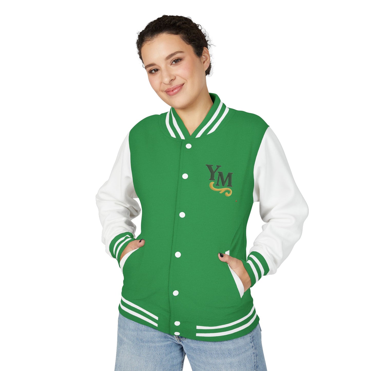 Unisex Heavyweight Letterman Jacket with Oak Leaf Design, Stylish Sports Jacket, Gift for College Students, Casual Attire, Fall [...]