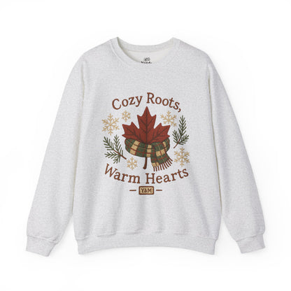 Cozy Roots Crewneck Sweatshirt: Warm Hearts Gift, Fall Fashion, Winter Apparel, Unisex Sweatshirt, Holiday Sweater