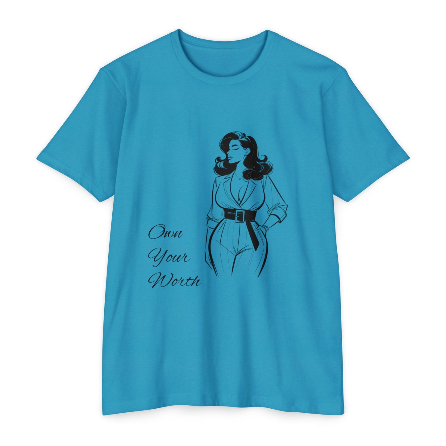 Empowering Quote T-Shirt | Own Your Worth Tee, Inspirational Fashion, Gift for Her, Motivational Apparel, Everyday Style