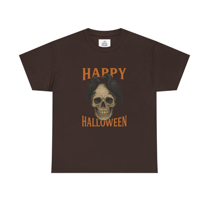 Halloween Skull Unisex Cotton Tee, Spooky T-Shirt, October Fashion, Costume Party Wear, Fall Celebration Shirt