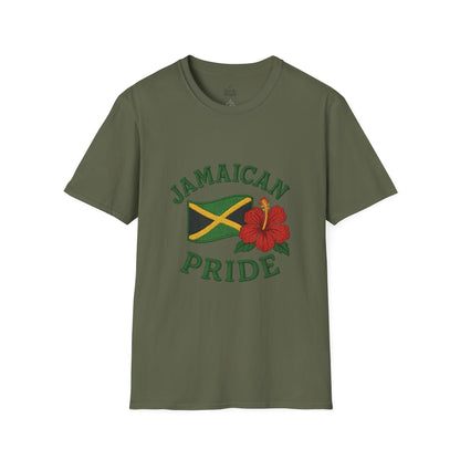 Jamaican Pride T-Shirt, Unisex Softstyle Tee, Tropical Vacation Shirt, Caribbean Pride Apparel, Festival and Celebration Wear