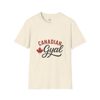 Canada Pride T-Shirt, Canadian Gyal Graphic Tee, Unisex T-Shirt for Her, Canada Day Gift, Maple Leaf Apparel