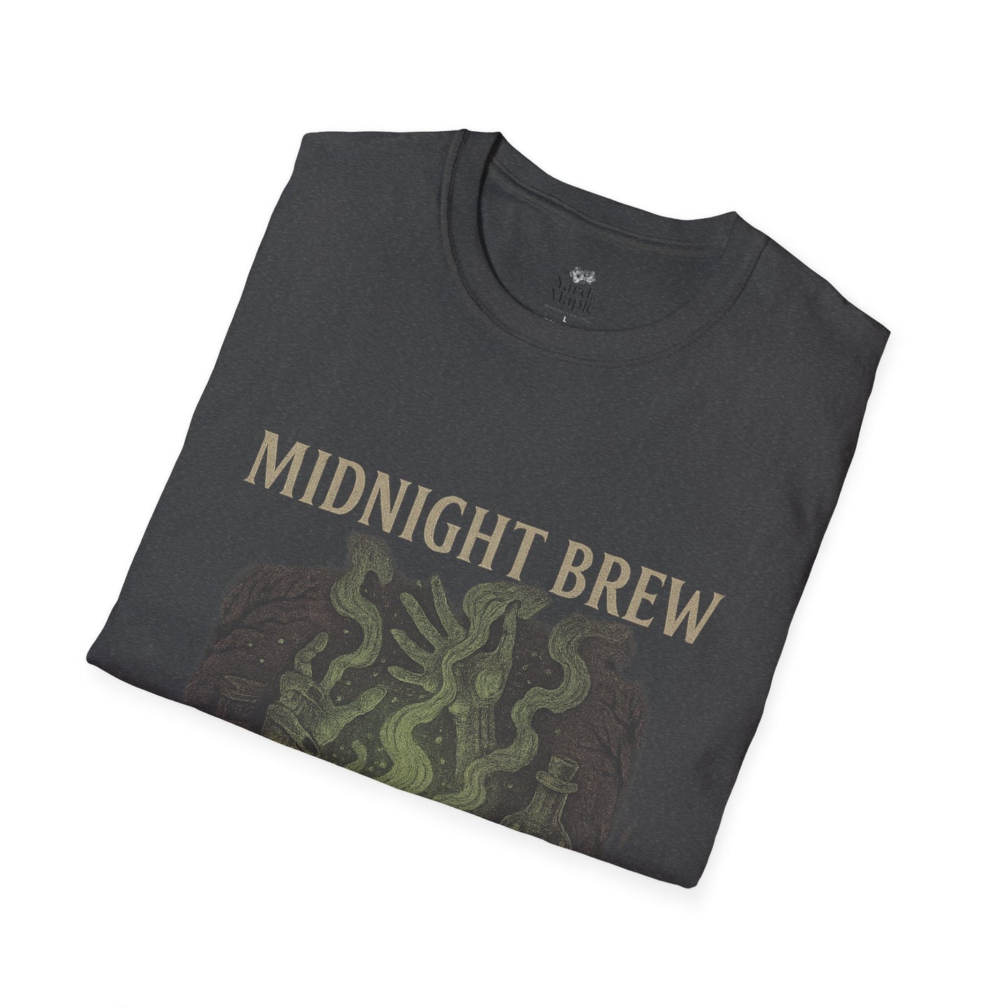Midnight Brew Unisex T-Shirt, Witchy Tee, Halloween Apparel, Casual Wear, Fun Gift, Cozy Essentials