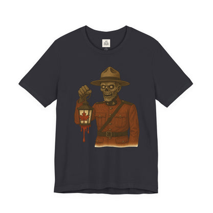 Halloween Horror Graphic Tee, Unisex Short Sleeve Shirt, Spooky Costume, Retro Graphic, Perfect for Halloween Parties, Dark Humor Apparel