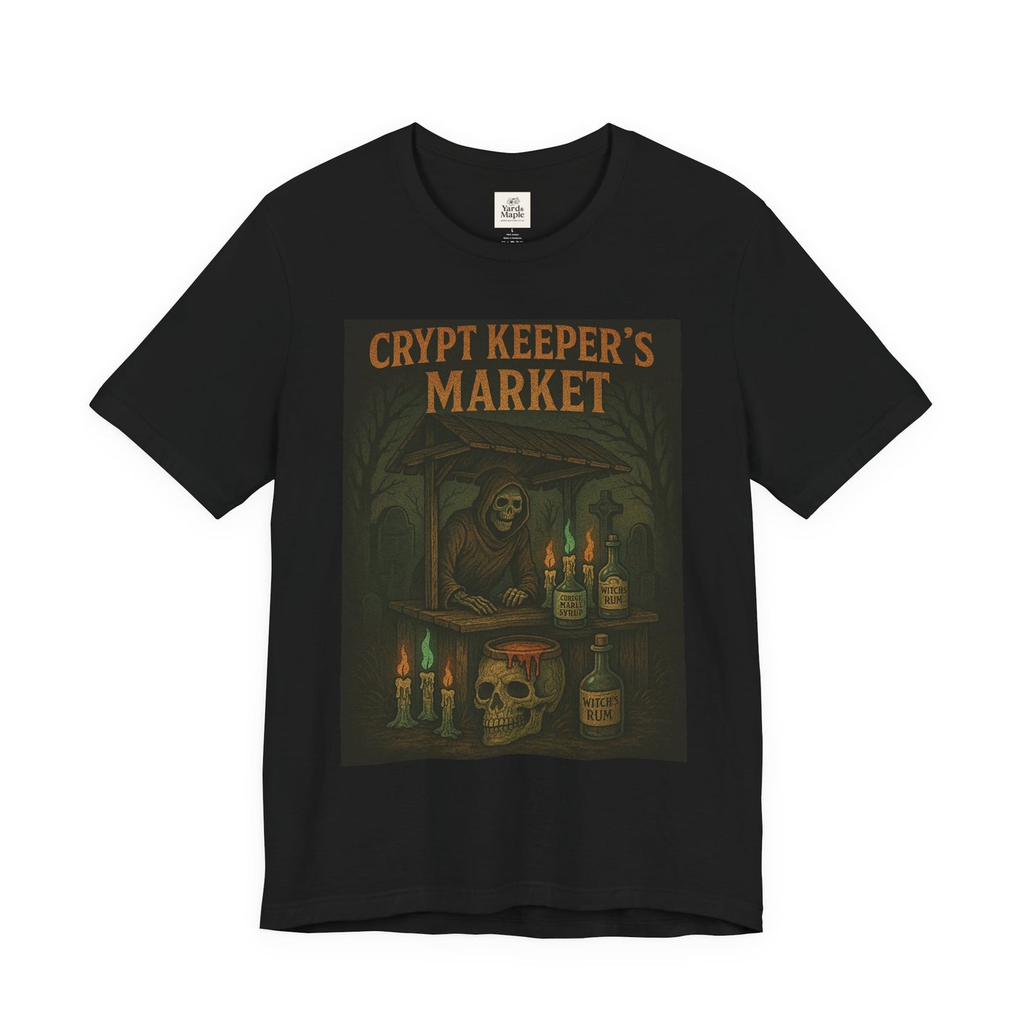 Crypt Keeper's Market Tee, Unisex Halloween Shirt, Spooky Graphic T-Shirt, Perfect for Horror Fans, Alternative Summer Clothing, [...]