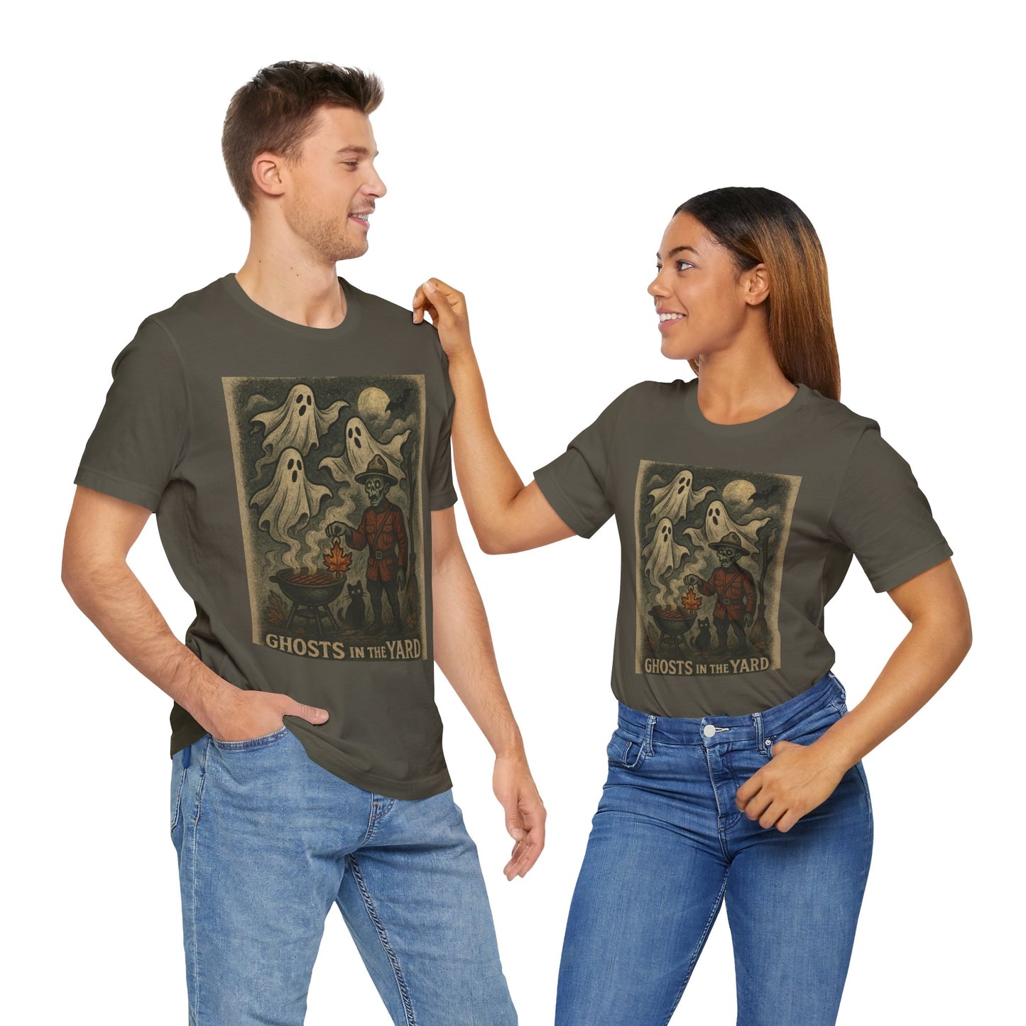 Ghosts in the Yard Tee, Unisex Short Sleeve Tee, Spooky Halloween Shirt, Ghost Graphic T-Shirt, Fun Casual Wear, Unique Gift Idea, [...]