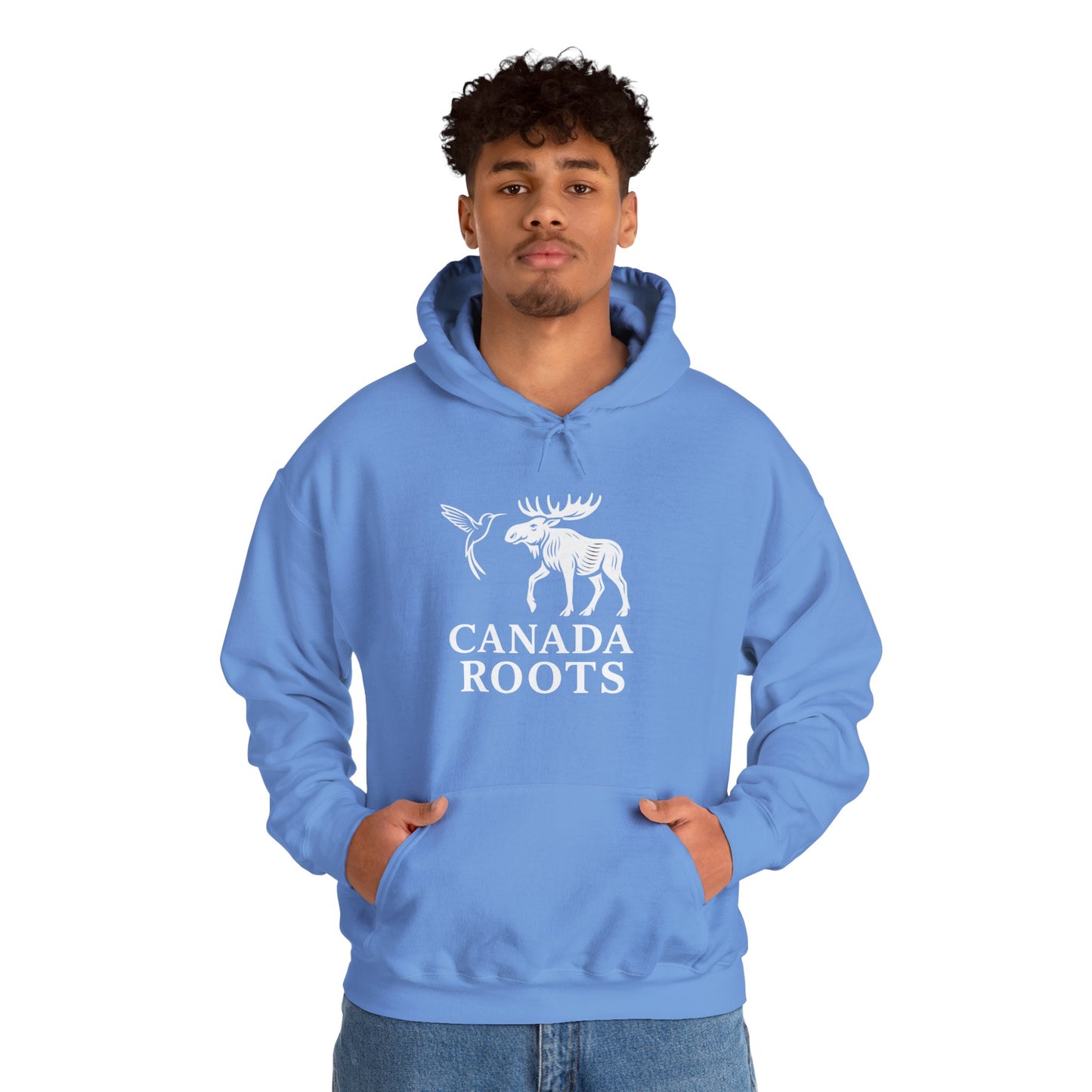 Canada Roots Moose Hoodie — Canadian Nature & Pride Pullover