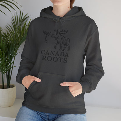 Canada Roots Hoodie — Moose & Hummingbird Graphic Pullover