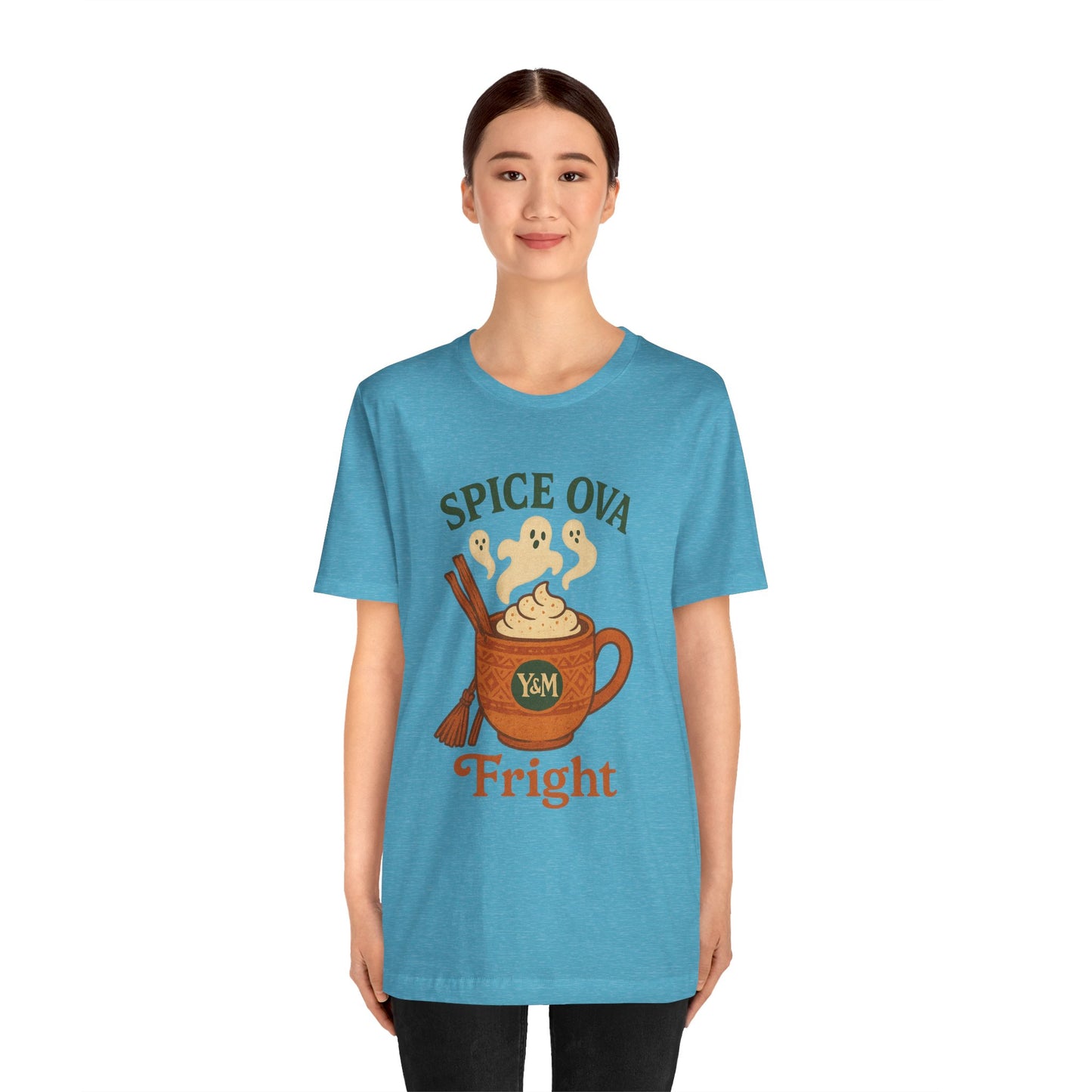 Spice Ova Fright Unisex Short Sleeve Tee | Cozy Halloween T-Shirt, Fall Celebration, Pumpkin Spice Vibes, Gift for Pumpkin Lovers, Fun [...]