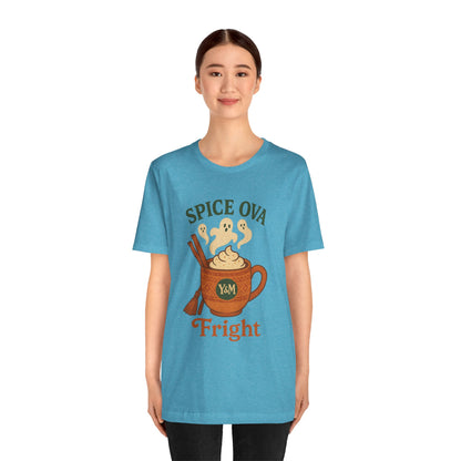 Spice Ova Fright Unisex Short Sleeve Tee | Cozy Halloween T-Shirt, Fall Celebration, Pumpkin Spice Vibes, Gift for Pumpkin Lovers, Fun [...]