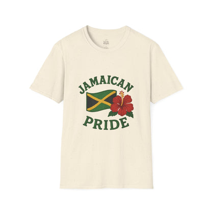 Jamaican Pride T-Shirt, Unisex Softstyle Tee, Tropical Vacation Shirt, Caribbean Pride Apparel, Festival and Celebration Wear