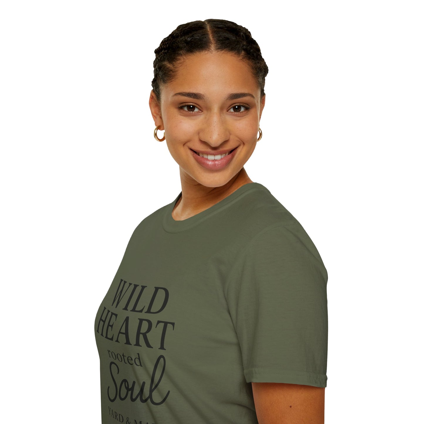 Wild Heart Unisex Softstyle T-Shirt | Inspirational Tee, Gift for Nature Lovers, Casual Wear, Birthday Gift, Boho Style
