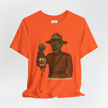 Halloween Horror Graphic Tee, Unisex Short Sleeve Shirt, Spooky Costume, Retro Graphic, Perfect for Halloween Parties, Dark Humor Apparel