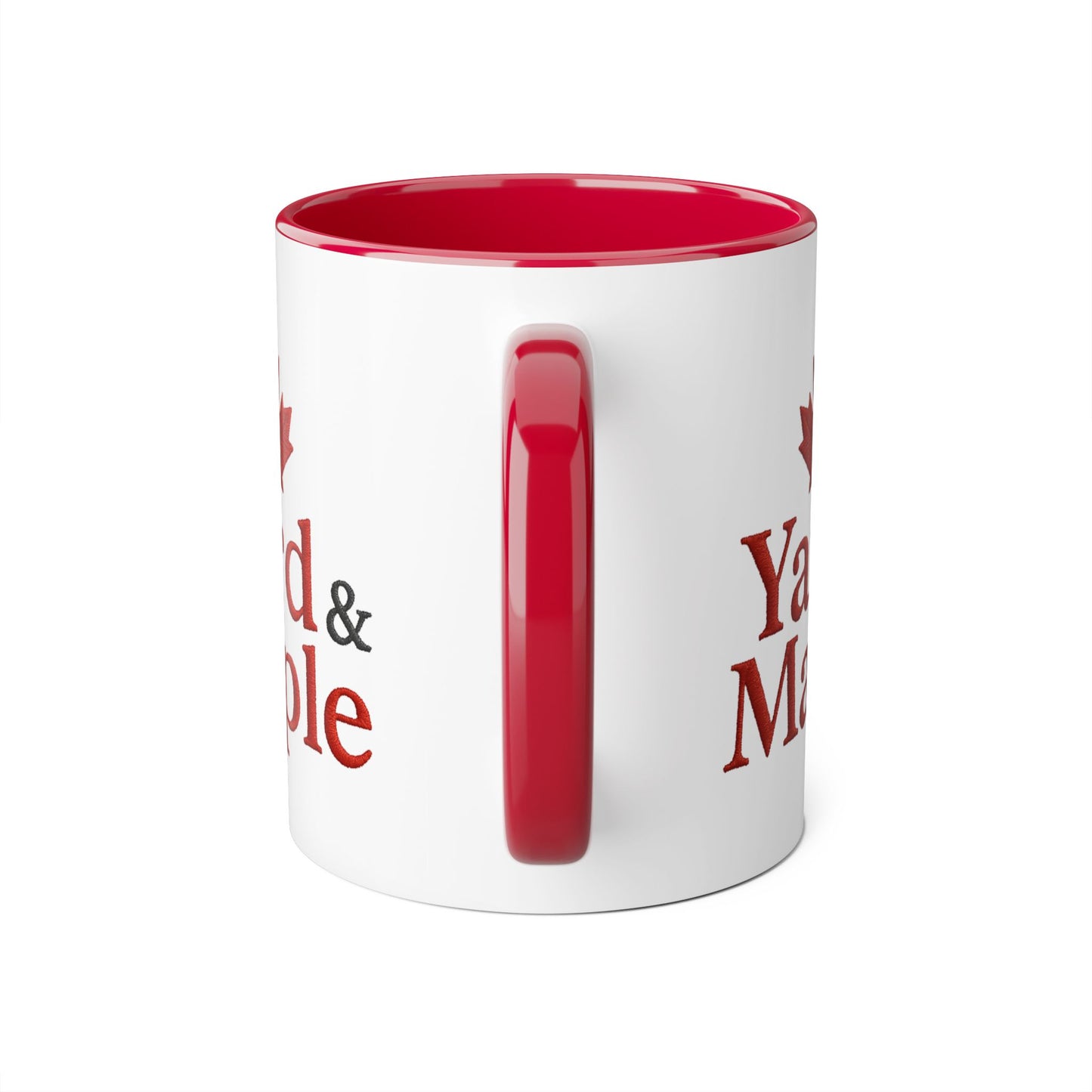 Maple Leaf Accent Mug, Cozy Coffee Cup for Fall, Unique Gift for Thanksgiving, Perfect for Canadians, Seasonal Drinkware