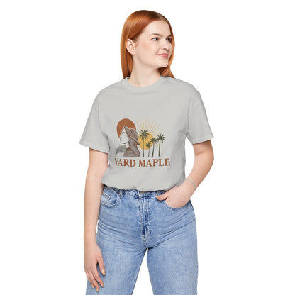 Yard Maple Graphic Tee, Casual Summer Shirt, Nature Lover Gift, Eco-Friendly Apparel, Beach Vibes Tee, Unique Unisex Apparel