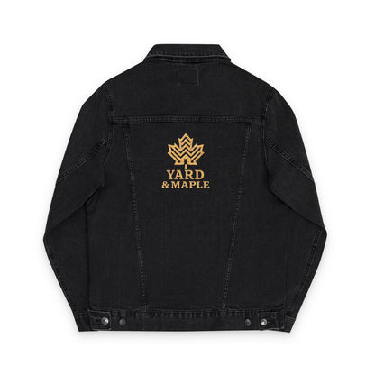 Unisex Embroidered Denim Jacket, Vibrant Jamaican Pride, Trendy Casual Wear, Perfect for Festivals, Summer Celebrations