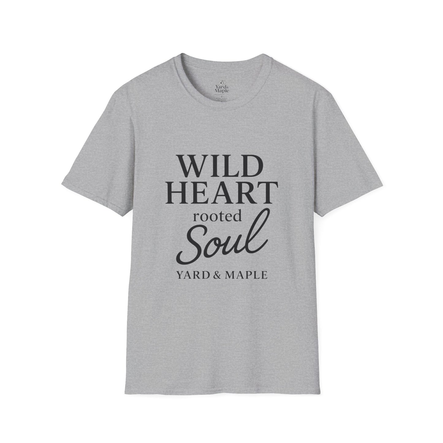 Wild Heart Unisex Softstyle T-Shirt | Inspirational Tee, Gift for Nature Lovers, Casual Wear, Birthday Gift, Boho Style