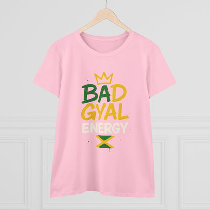 Jamaican Bad Gyal Energy Tee, Women's Graphic T-Shirt, Casual Summer Top, Festival Outfit, Unique Gift for Her