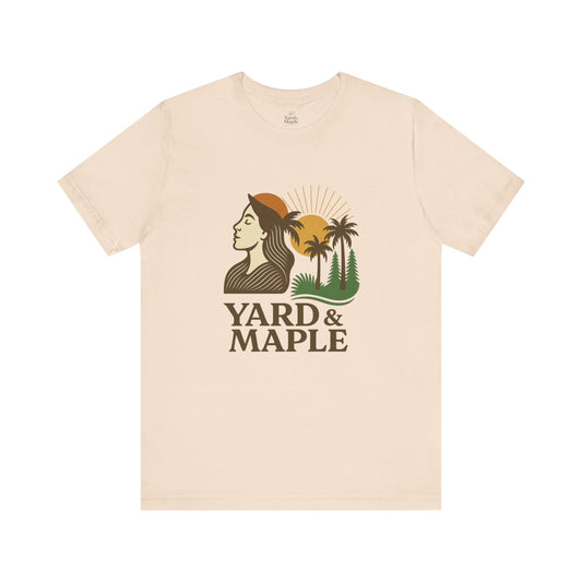 Yard & Maple Graphic Tee, Nature Inspired Unisex Shirt, Outdoor Lover Gift, Summer Vibes, Casual Wear, Vacation Essentials