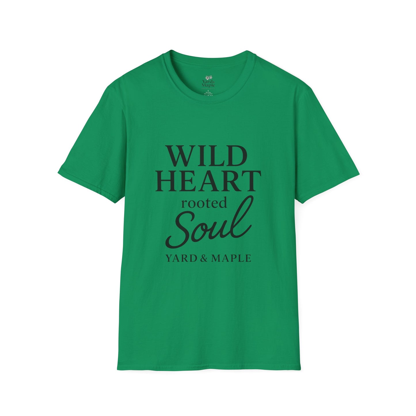 Wild Heart Unisex Softstyle T-Shirt | Inspirational Tee, Gift for Nature Lovers, Casual Wear, Birthday Gift, Boho Style
