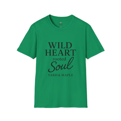 Wild Heart Unisex Softstyle T-Shirt | Inspirational Tee, Gift for Nature Lovers, Casual Wear, Birthday Gift, Boho Style