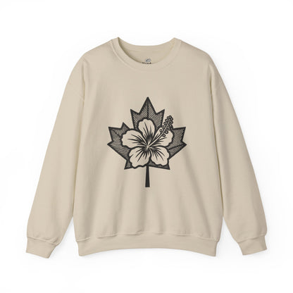 Hibiscus Maple Crewneck Sweatshirt