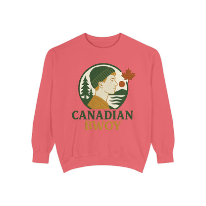 Canadian Bwoy Sweatshirt, Unisex Cozy Apparel, Gift for Canada Day, Casual Streetwear, Nature Lover Sweatshirt, Fall Fashion