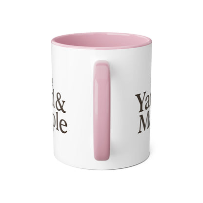 Yard & Maple Accent Mug - Cozy Coffee Cup, Perfect for Home/Office, Great Gift for Coffee Lovers, Autumn Decor, Unique Beverage Mug