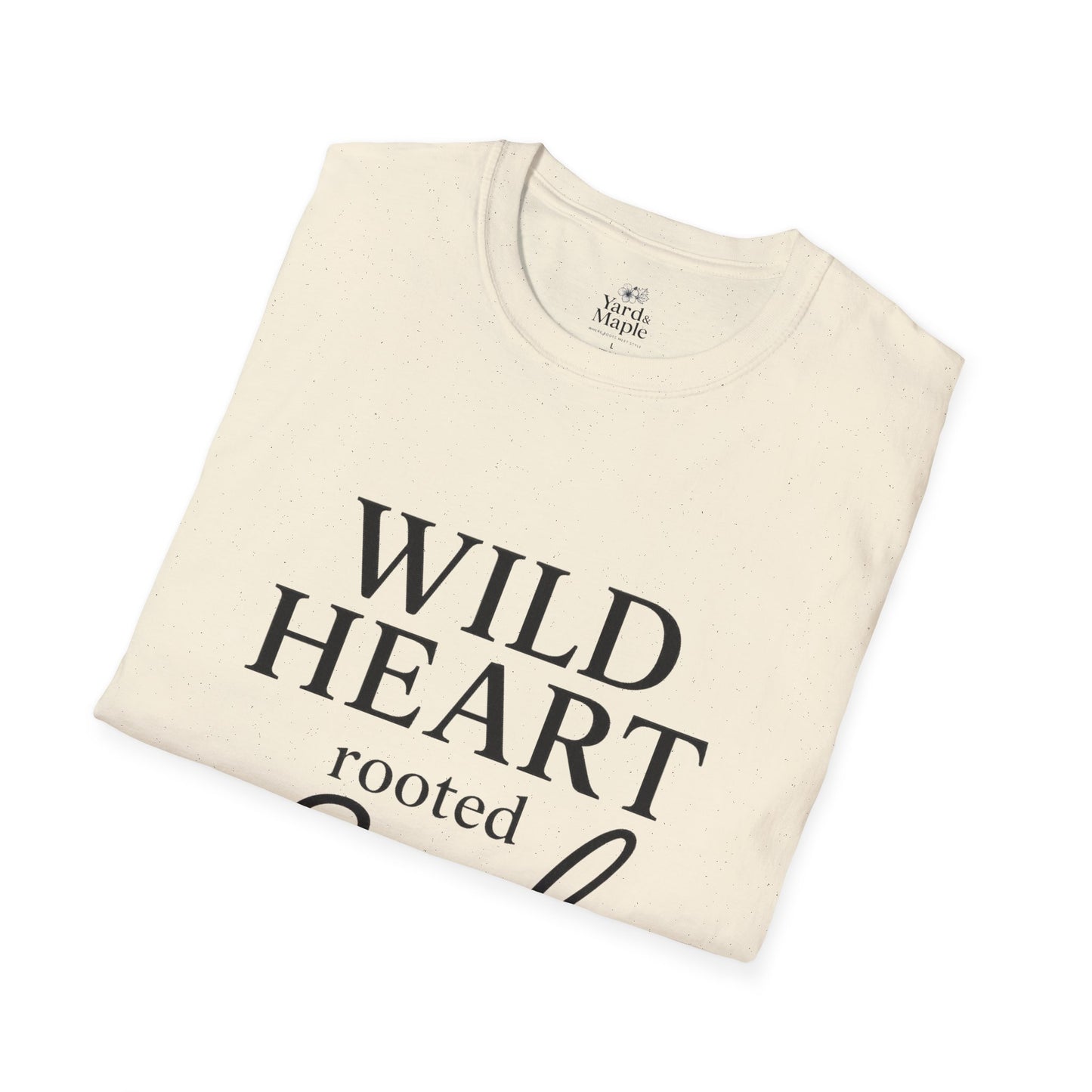 Wild Heart Unisex Softstyle T-Shirt | Inspirational Tee, Gift for Nature Lovers, Casual Wear, Birthday Gift, Boho Style