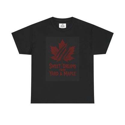 Cozy Graphic Tee with Maple Leaf Design, Casual Streetwear, Gift for Nature Lovers, Sweet Dreams Shirt, Unisex Cotton Top